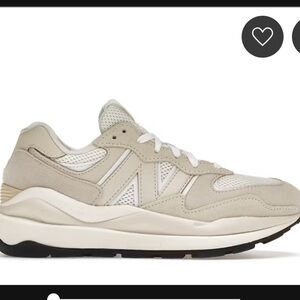 New Balance 57/40 Women's Sneakers - Sea Salt with Calm Taupe (Beige and White)